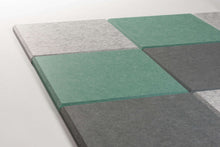 Afbeelding in Gallery-weergave laden, Akoestische PET-vilt wandtegels, set van 24, combi set petrol groen
