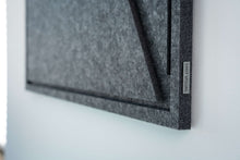Afbeelding in Gallery-weergave laden, GEO Large - Acoustic Art, antraciet, 120x80 cm