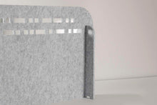 Afbeelding in Gallery-weergave laden, Akoestisch PET-vilt scheidingsscherm, maat M, 100x15 cm, lichtgrijs