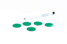 Afbeelding in Gallery-weergave laden, Symbool Cirkel groen, set van 5 stuks