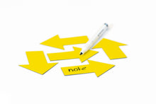 Afbeelding in Gallery-weergave laden, Symbool Pijl geel, set van 5 stuks