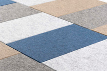 Afbeelding in Gallery-weergave laden, Akoestische PET-vilt Parallellogram tegels, set van 22, lichtgrijs, donkergrijs, beige en blauw