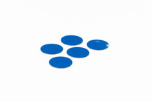 Afbeelding in Gallery-weergave laden, Symbool Cirkel blauw, set van 5 stuks