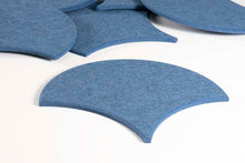 Afbeelding in Gallery-weergave laden, Akoestische PET-vilt Japanse golf tegels, set van 22, blauw