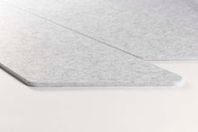Afbeelding in Gallery-weergave laden, Akoestische PET-vilt parallellogram stroken, set van 6, lichtgrijs
