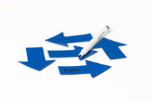 Afbeelding in Gallery-weergave laden, Symbool Pijl blauw, set van 5 stuks