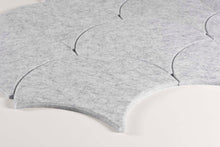 Afbeelding in Gallery-weergave laden, Akoestische PET-vilt Japanse golf tegels, set van 22, lichtgrijs