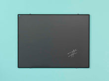 Afbeelding in Gallery-weergave laden, Krijtbord zwart Softline profiel 8mm, emailstaal grijs