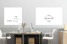 Afbeelding in Gallery-weergave laden, Unframed Whiteboard, gelakt staal, 98x148 cm