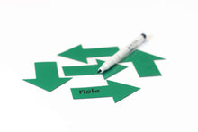 Afbeelding in Gallery-weergave laden, Symbool Pijl groen, set van 5 stuks