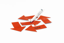 Afbeelding in Gallery-weergave laden, Symbool Pijl rood, set van 5 stuks