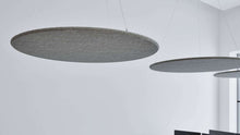 Afbeelding in Gallery-weergave laden, Akoestisch PET-vilt rond plafondpaneel, donkergrijs