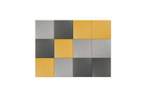 Afbeelding in Gallery-weergave laden, Akoestische PET-vilt wandtegels, set van 12, combi set geel