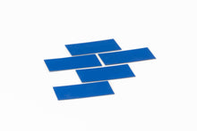 Afbeelding in Gallery-weergave laden, Symbool Rechthoek blauw, set van 5 stuks