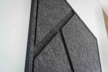 Afbeelding in Gallery-weergave laden, GEO Large - Acoustic Art, antraciet, 120x80 cm