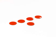 Afbeelding in Gallery-weergave laden, Symbool Cirkel rood, set van 5 stuks