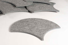 Afbeelding in Gallery-weergave laden, Akoestische PET-vilt Japanse golf tegels, set van 22, donkergrijs