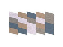 Afbeelding in Gallery-weergave laden, Akoestische PET-vilt Parallellogram tegels, set van 22, lichtgrijs, donkergrijs, beige en blauw