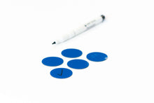 Afbeelding in Gallery-weergave laden, Symbool Cirkel blauw, set van 5 stuks