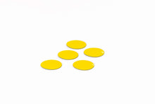 Afbeelding in Gallery-weergave laden, Symbool Cirkel geel, set van 5 stuks