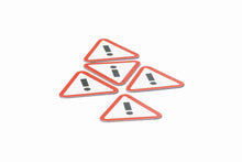 Afbeelding in Gallery-weergave laden, Symbool Attention rood/wit, set van 5 stuks