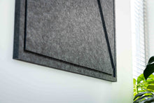 Afbeelding in Gallery-weergave laden, GEO Large - Acoustic Art, antraciet, 120x80 cm