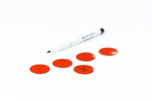 Afbeelding in Gallery-weergave laden, Symbool Cirkel rood, set van 5 stuks